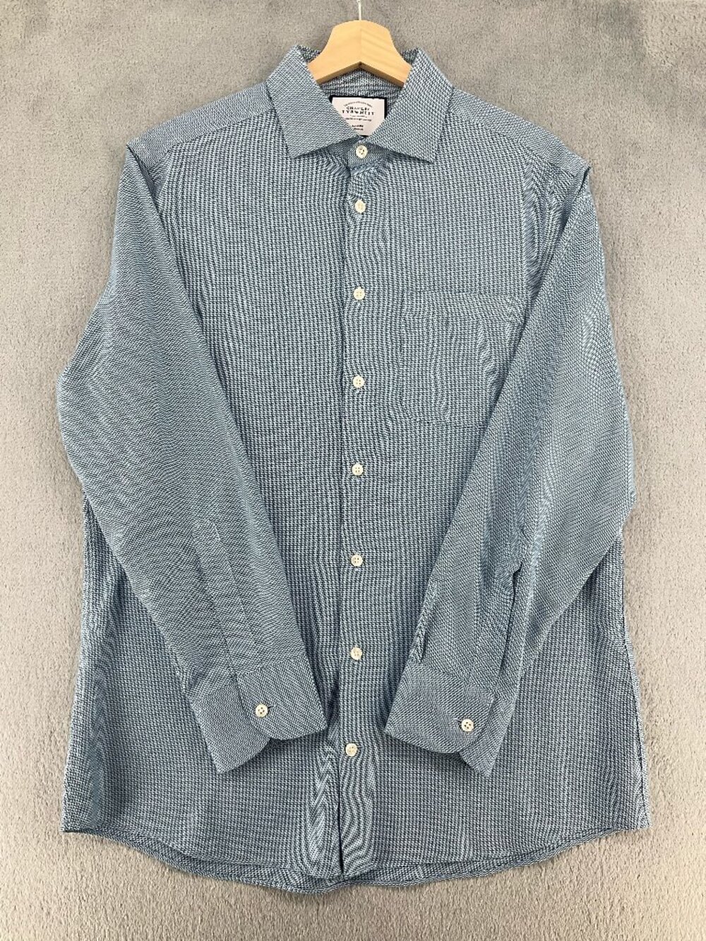 Charles Tyrwhitt Slim Fit Non-Iron Blue Shirt 16/33